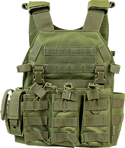 Green modular vest category example